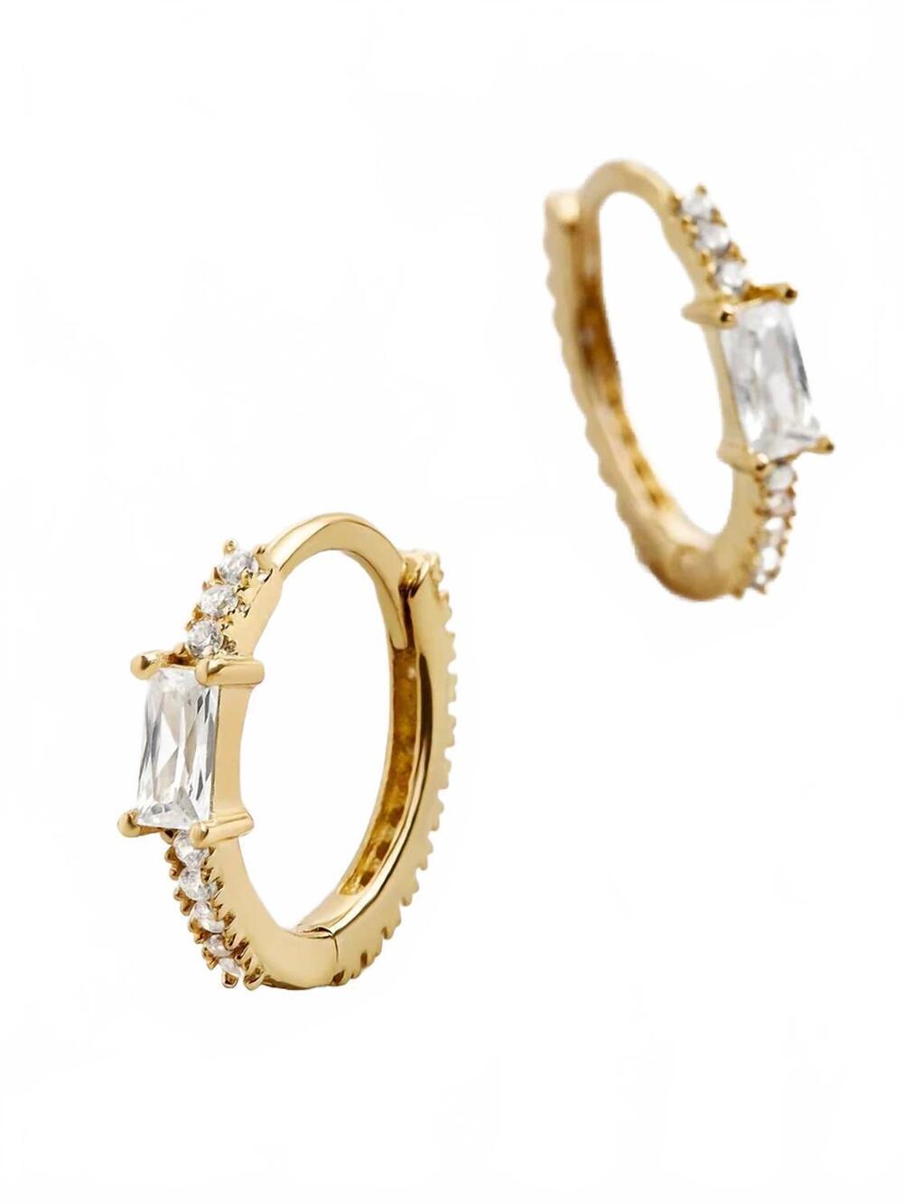 NEW BAUBLEBAR women's pietra earrings in clear